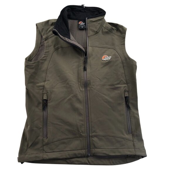 Lowe Alpine Women's Vest Jacket Medium Softshell Full Zip Stand Collar Green - Picture 1 of 12
